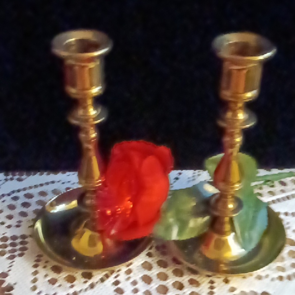 Brass Vintage Candle Holders